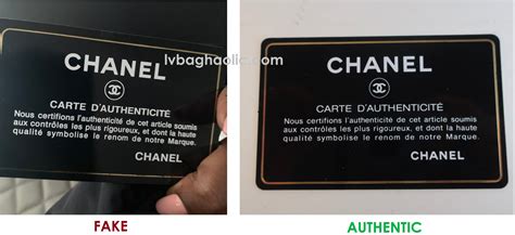 fake chanel blue|authenticity card chanel.